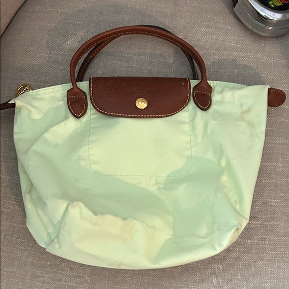 Longchamp Mint and Brown Baby Bag - Picture 4 of 6